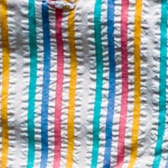 Old Navy Girls Kids Shorts Size 4 Rainbow Seersucker Beach Summer Travel Casual - Picture 6 of 6